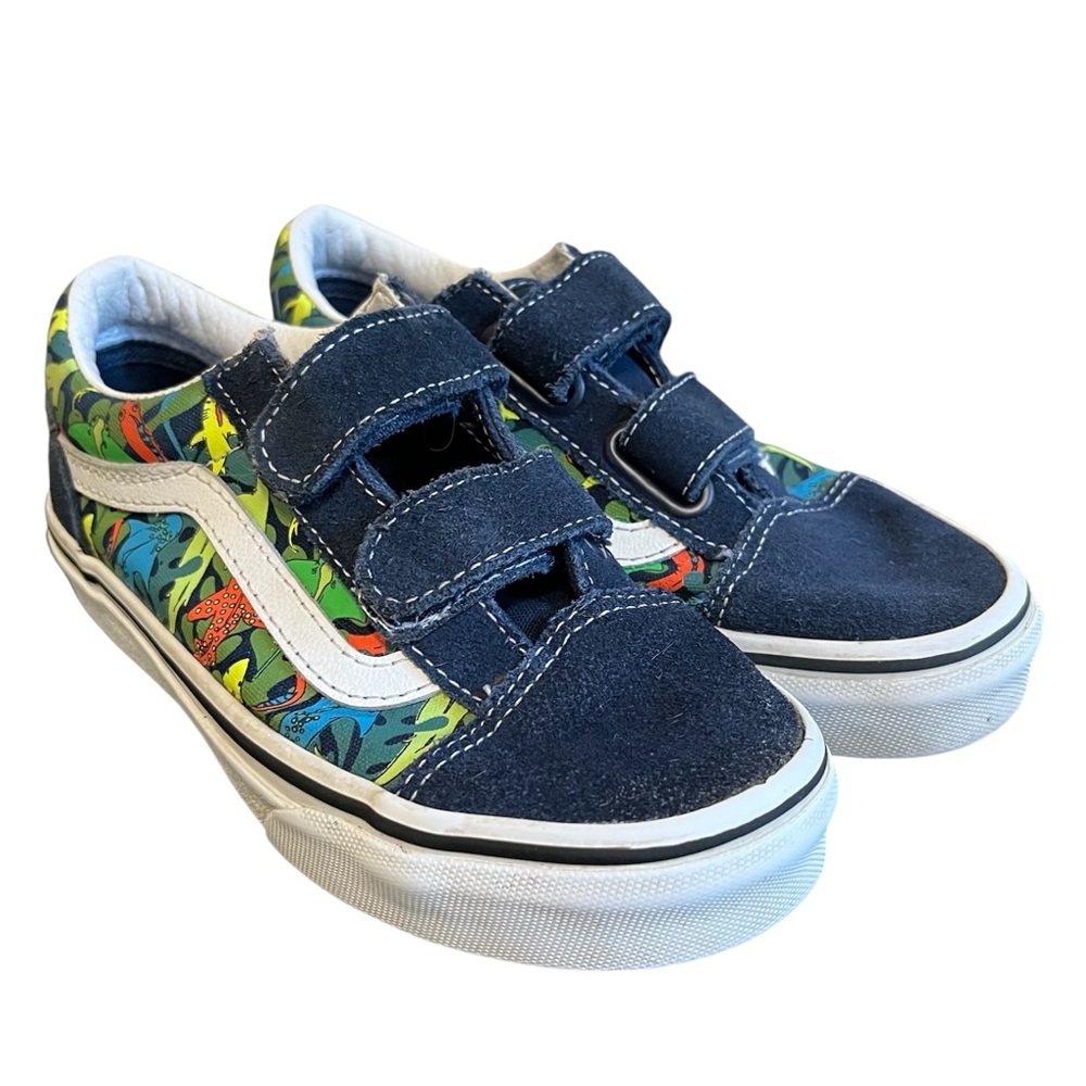 Vans Kids Old Skool Sharks Glow In The Dark Sneakers